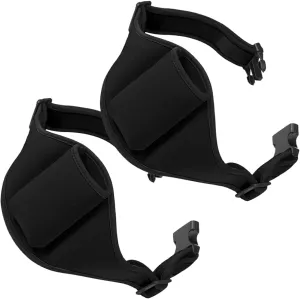2 Pcs Adjustable Mic Belt Waist Bag Fitness Microphone Carrier for Storage Transport Neoprene Holder for Gym Public Speaking and Presentations