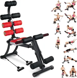 22 in 1 Wonder Master Core & Abdominal Workout Equipment, Foldable & Adjustable Rowing Machine, Core Strength Training& Abdominal Exercise Trainers with 22 Ways to Exercise for Home Gym