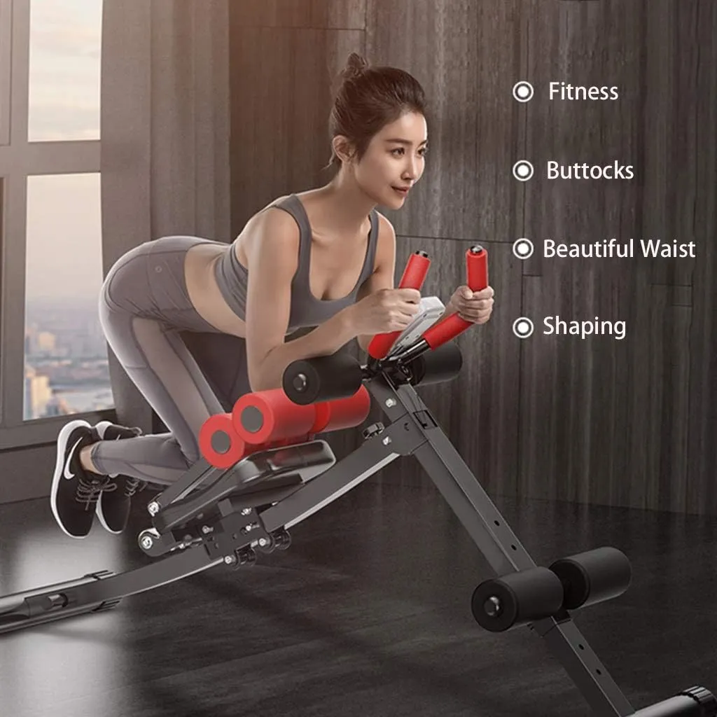 Abdominal Machine Abdominal Exercise Fitness Equipment Home Foldable Abdominal Training Machine Ab Rocket Exerciser Core & Abdominal Trainers Multi-Workout Abdominal Machine