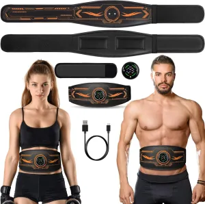 ABS Stimulator Ab Workout Equipment, Ab Machine with Extension Belt, Abdominal Toning Sport Exercise Belt Trainer for Men and Women CB05