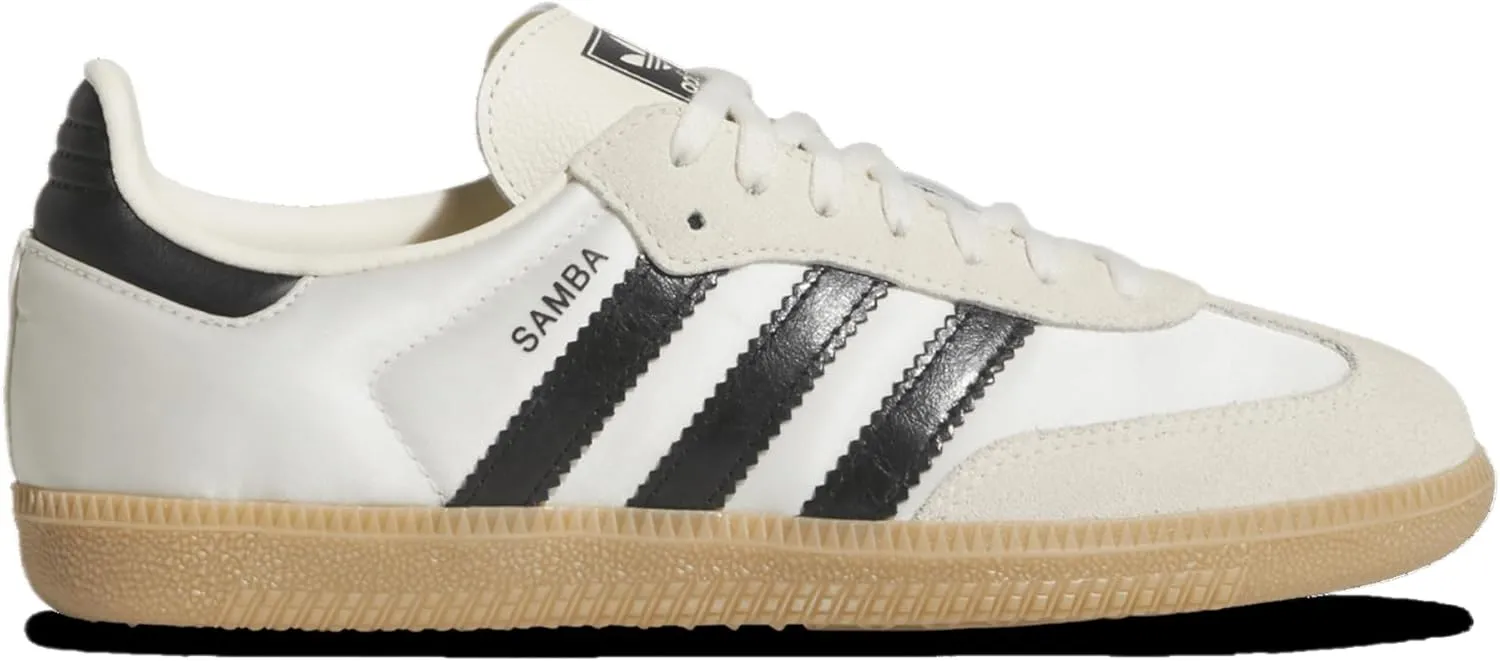 Adidas Originals Samba Satin - Girls' Grade School (JQ3644, Cream White/Gum/Core Black)