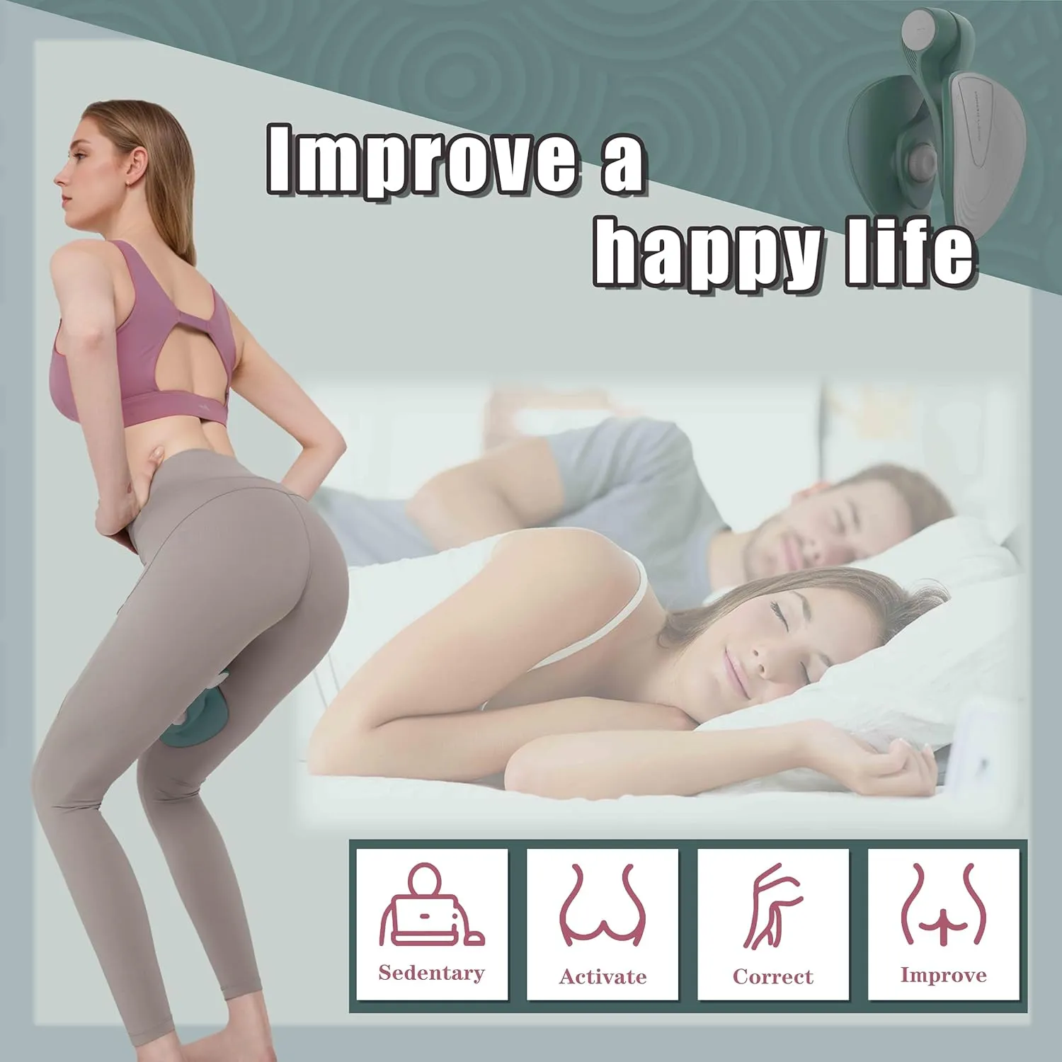 ALOLNLU/ Toner Training, Thigh Master Thigh Exercise Equipment, Inner Thigh Exercise Equipment, Kegel Sports Equipment, Pelvic Floor Coach, Men and Women