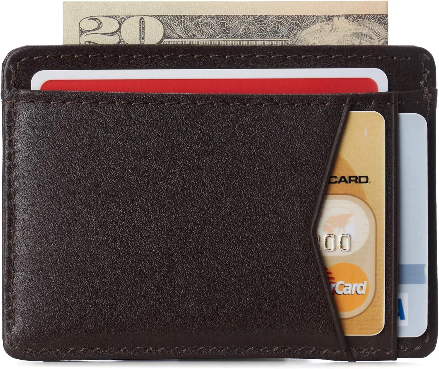 Alpine Swiss RFID Minimalist Oliver Front Pocket Wallet For Men Leather Comes in a Gift Box