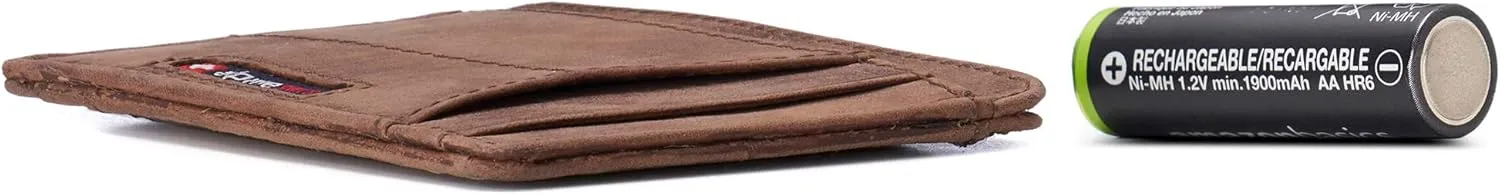 Alpine Swiss RFID Minimalist Oliver Front Pocket Wallet For Men Leather Comes in a Gift Box