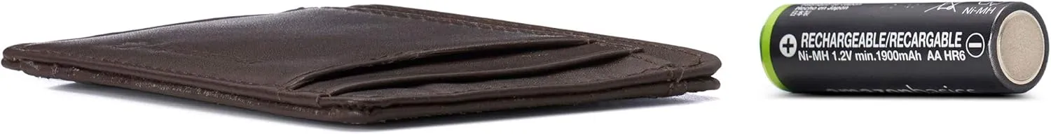 Alpine Swiss RFID Minimalist Oliver Front Pocket Wallet For Men Leather Comes in a Gift Box