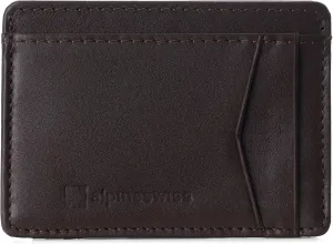 Alpine Swiss RFID Minimalist Oliver Front Pocket Wallet For Men Leather Comes in a Gift Box