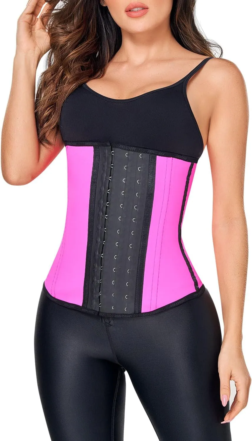 Ann Chery 2023 Corset Waist Trainer for Women | Colombian Latex Cincher | Adjustable 3 Hook Long Body Shaper for Sports Use