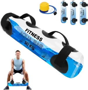 Aqua Bag Workout, Adjustable Training Bag and Power Bag with Water, Core and Balance Trainer, Portable Stability Fitness &Full Body Exercise Equipment for Weight