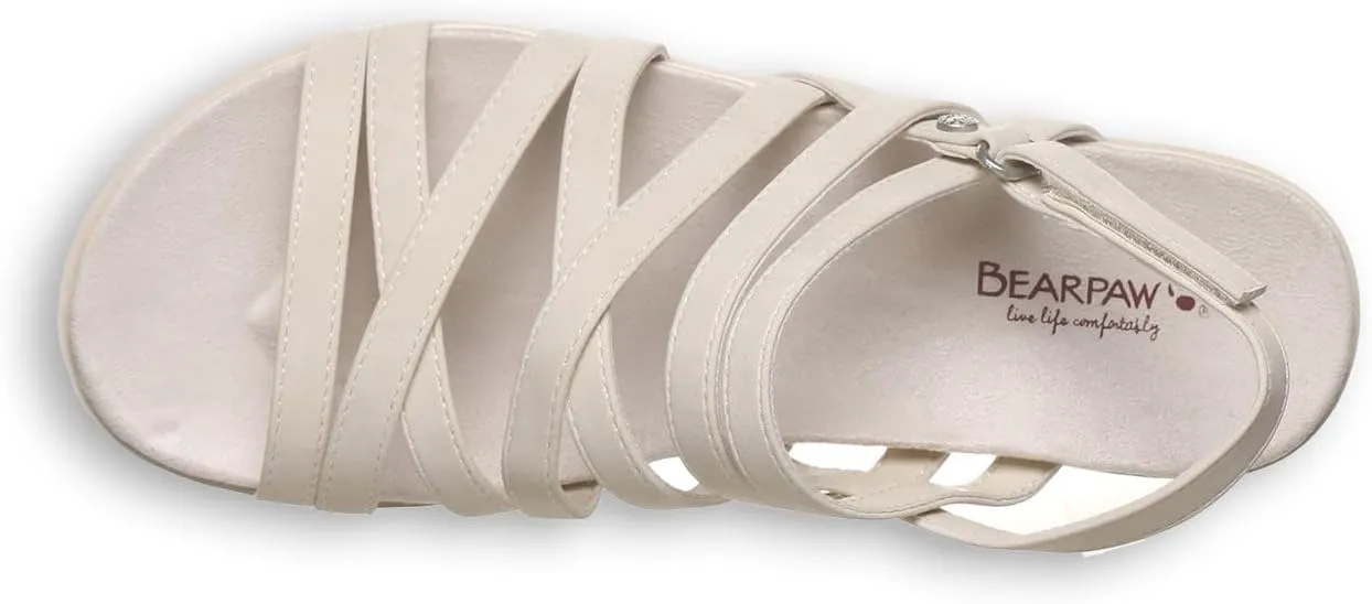 BEARPAW Women's Crete Sandal | Women's Sandal | Women's Shoe | Comfortable & Lightweight | Multiple Colors & Sizes