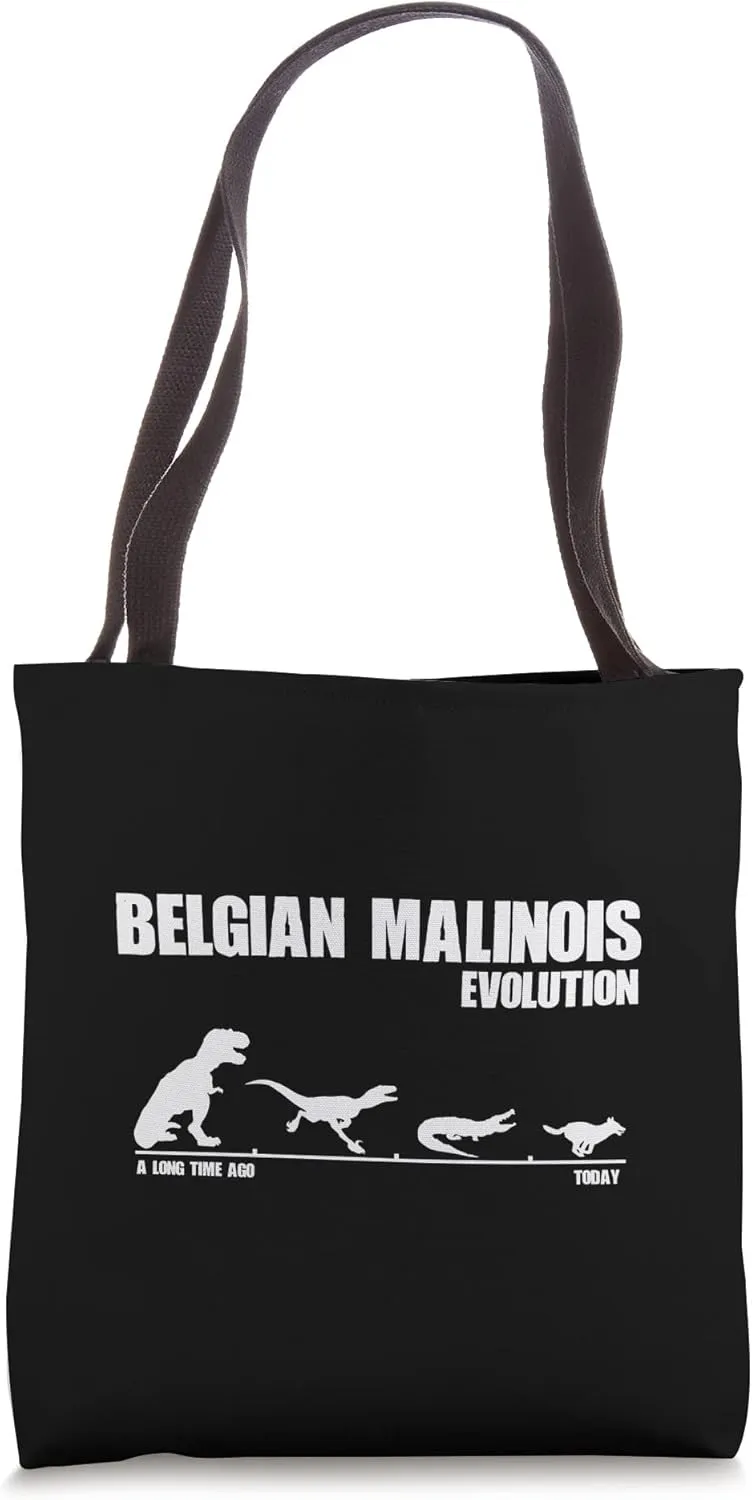 Belgian Malinois Evolution - Maligator Maliraptor Tote Bag