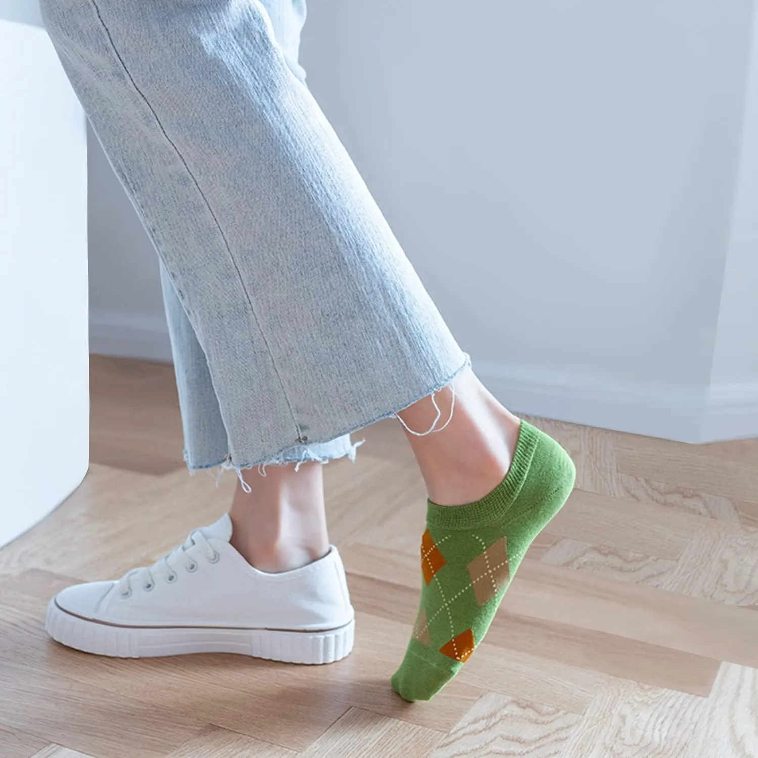 Benefeet Sox Womens Girls Cute No Show Liner Socks Non Slip Funny Patterned Low Cut Socks Novelty Cotton Loafer Footies Sock