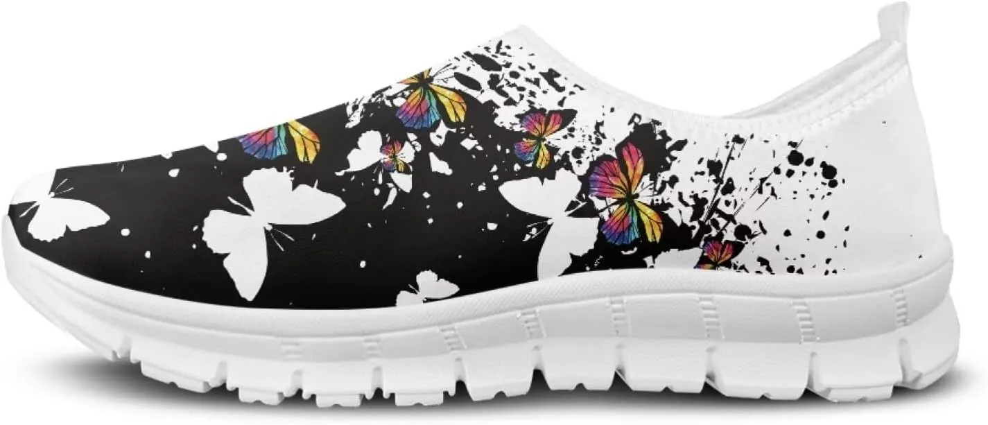 Butterfly Loafers for Women Casual Dress Work Shoes Slip-On Business Work Outdoor Sneaker