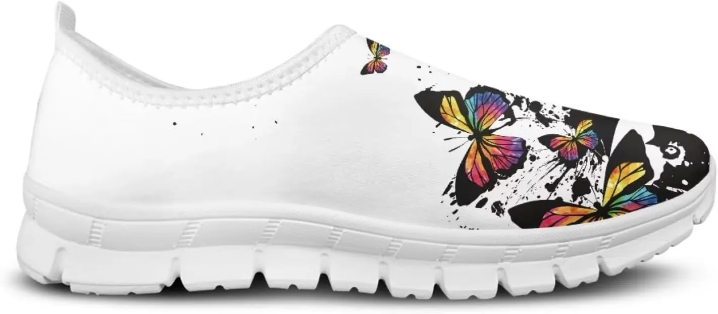 Butterfly Loafers for Women Casual Dress Work Shoes Slip-On Business Work Outdoor Sneaker