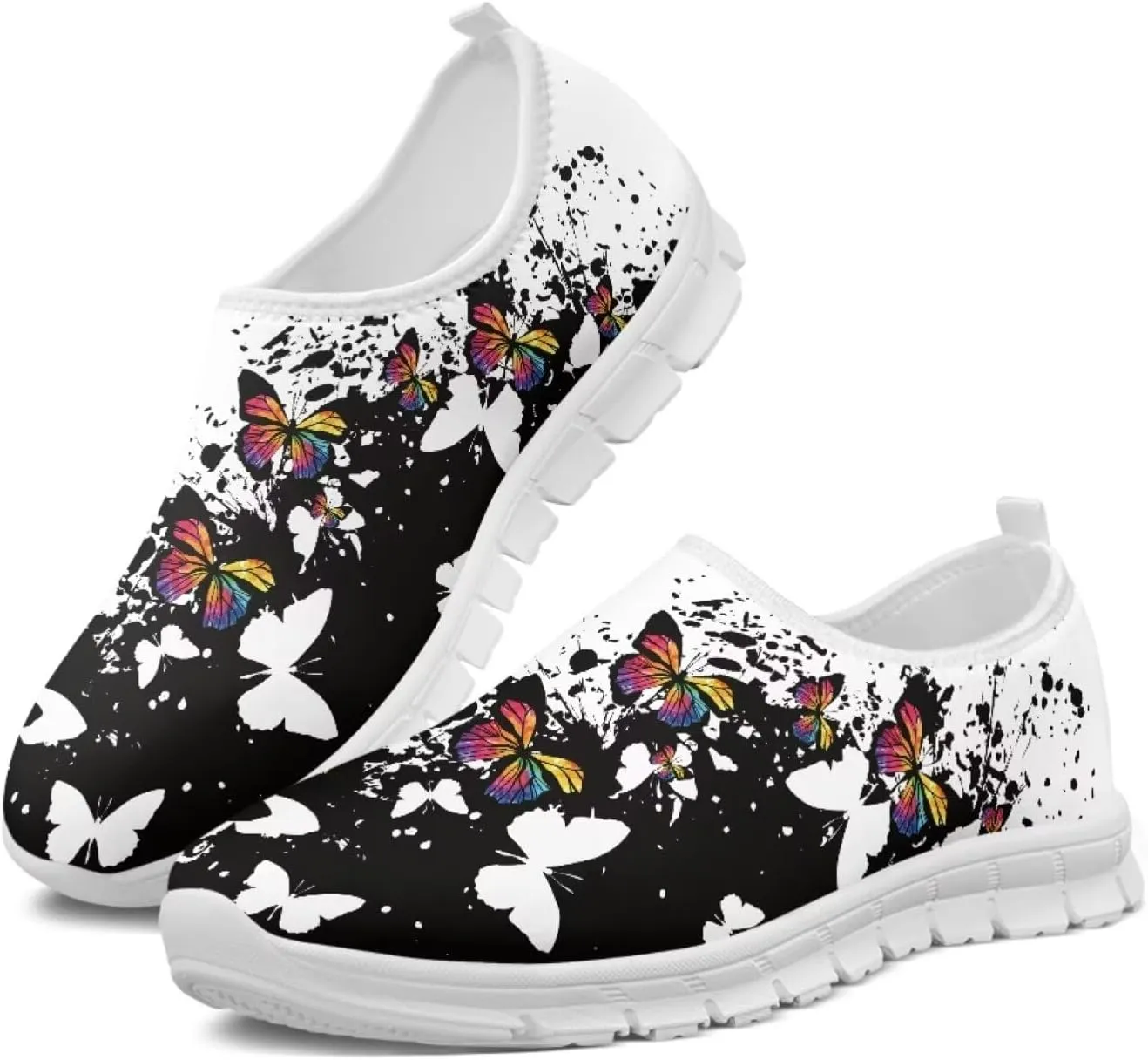 Butterfly Loafers for Women Casual Dress Work Shoes Slip-On Business Work Outdoor Sneaker