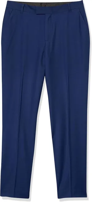 Calvin Klein Boys' Flat Bi-Stretch Dress Pant, Straight Leg Fit, Belt Loops & Front Pockets
