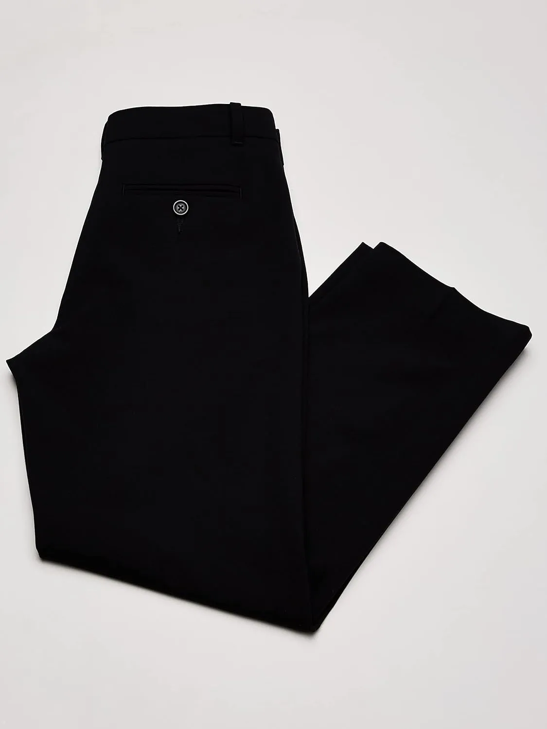 Calvin Klein Boys' Flat Bi-Stretch Dress Pant, Straight Leg Fit, Belt Loops & Front Pockets
