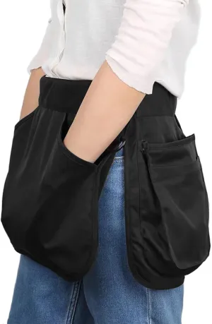 Detachable Dog Trainer Treat Pouch, Large Pet Training Waist Apron with Zipper Bag, Adjustable Dog Treat Training Pocket with Belt, Hands Free & Easy to Use, (1 Small Pocket   1 Apron)