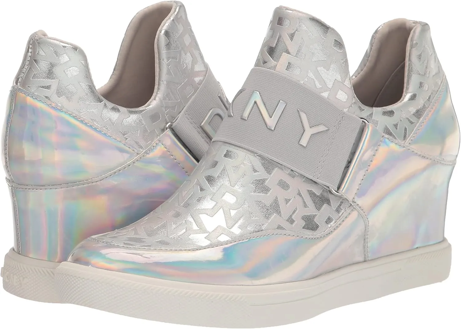 DKNY Women's Everyday Comfortable Cosmos-Wedge Sneaker Heeled Sandal