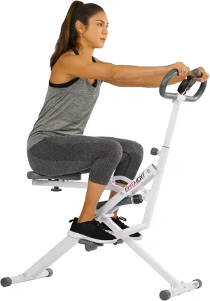 EFITMENT Rower-Ride Squat Machines for Home Exercise Trainer Total Body Abs and Glutes Butt Assist Db Method Upright Workout Rowing Machine - SA022