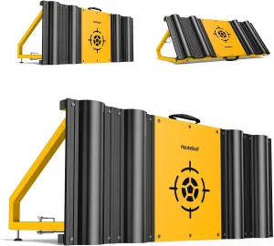 Haokelball Soccer Rebounder Board Soccer Wall Kick Back Trainer with Adjustable Angle and 2 Sandbags Soccer Training Equipment 43x16 Inch