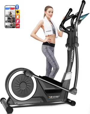 HARISON Elliptical Machine for Home with 350 LBS Capacity, Magnetic Elliptical Exercise Machine with 16-Level Resistance Control, Elliptical Trainer with HARISON APP