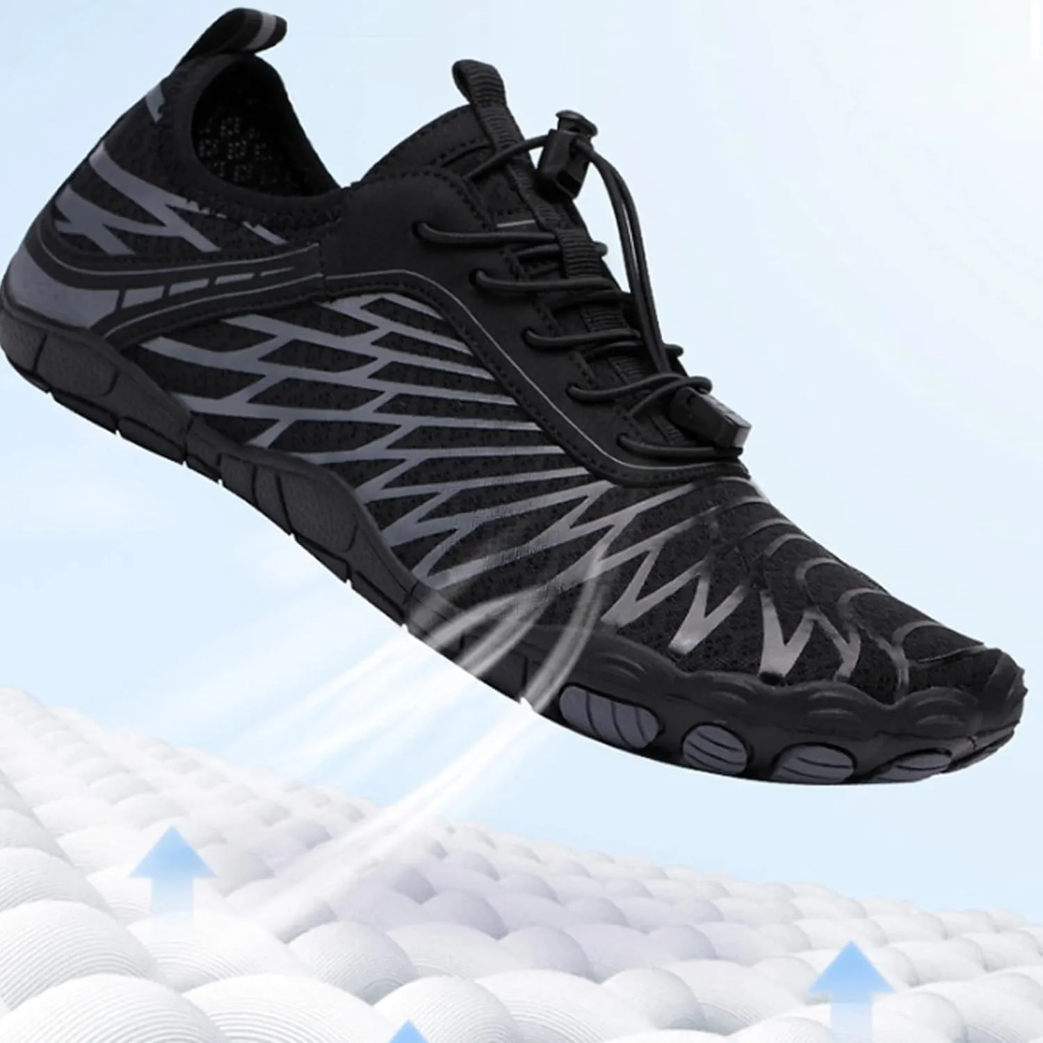 Hike Barefoot Shoes for Women Men, Waterproof Trail Running Footwear, Healthy & Non Slip Barefoot Shoes, Breathable for Beach, Pool, Aqua Swim, Surf