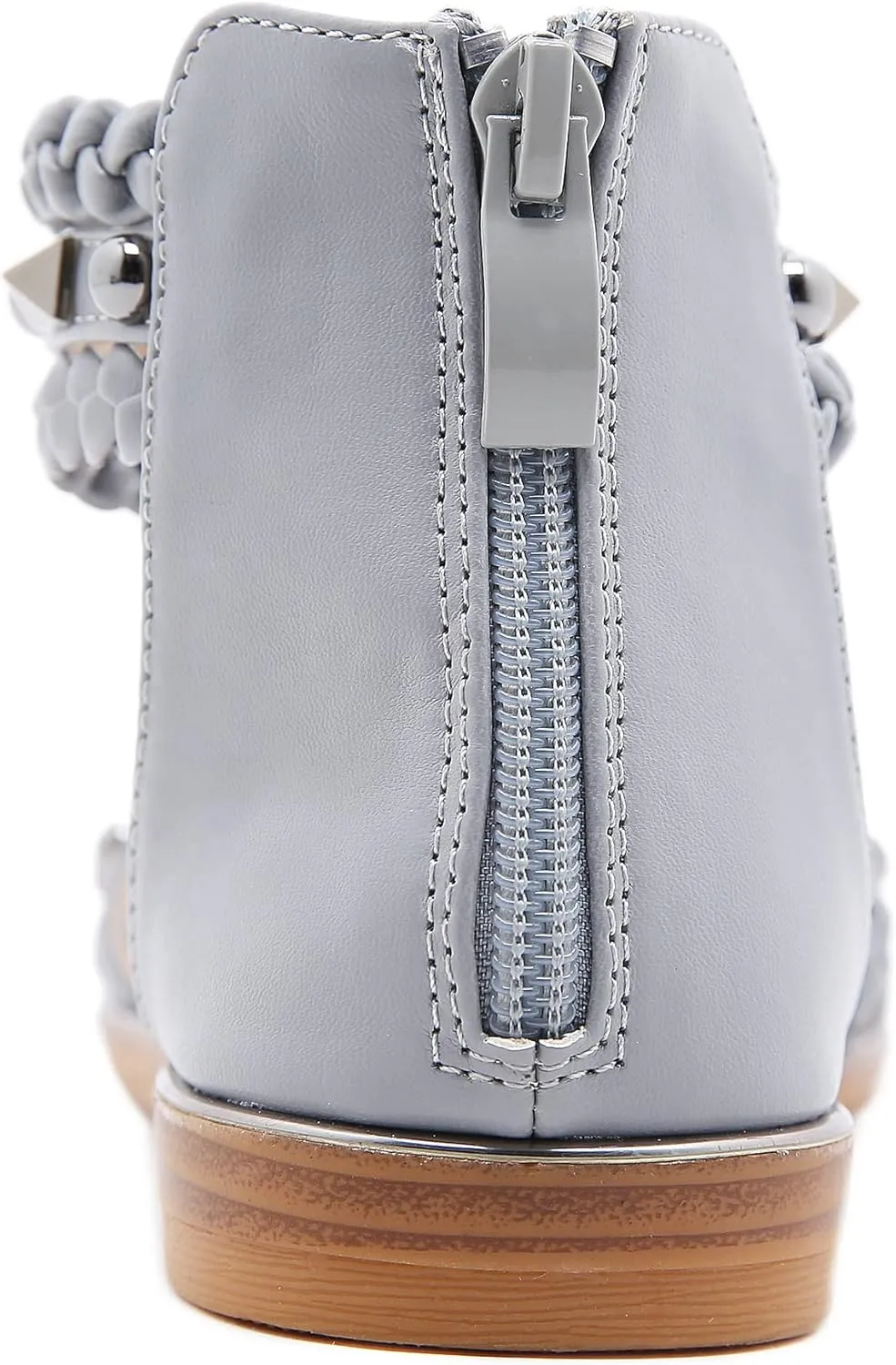 HNGHOU Women's Travel Flat Sandals Summer Casual Rhinestone Roman Flat Sandals Summer Shoes