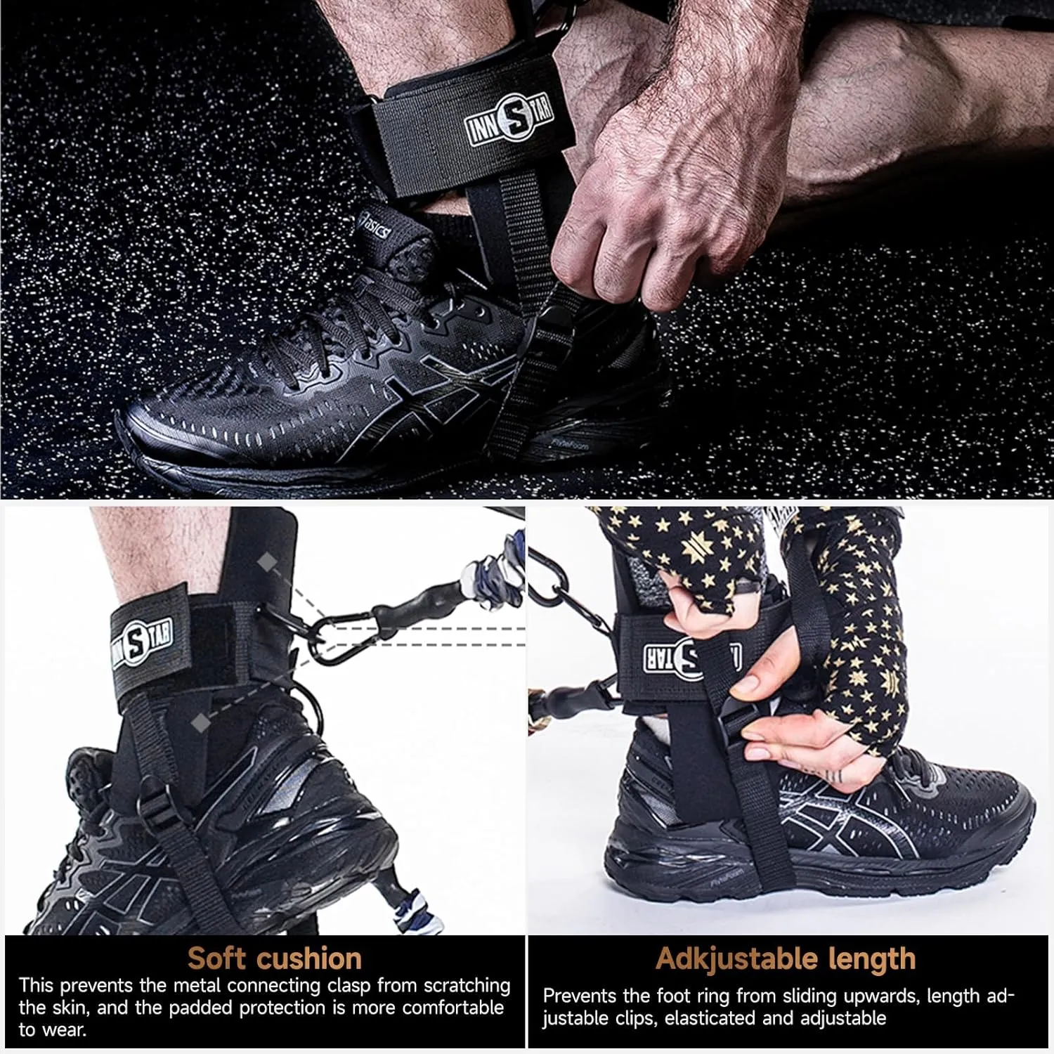 INNSTAR Vertical Jump Trainer Leg Strength Resistance Bands Set for Basketball Triple Jump Football Volleyball Training Provide of Customized Services