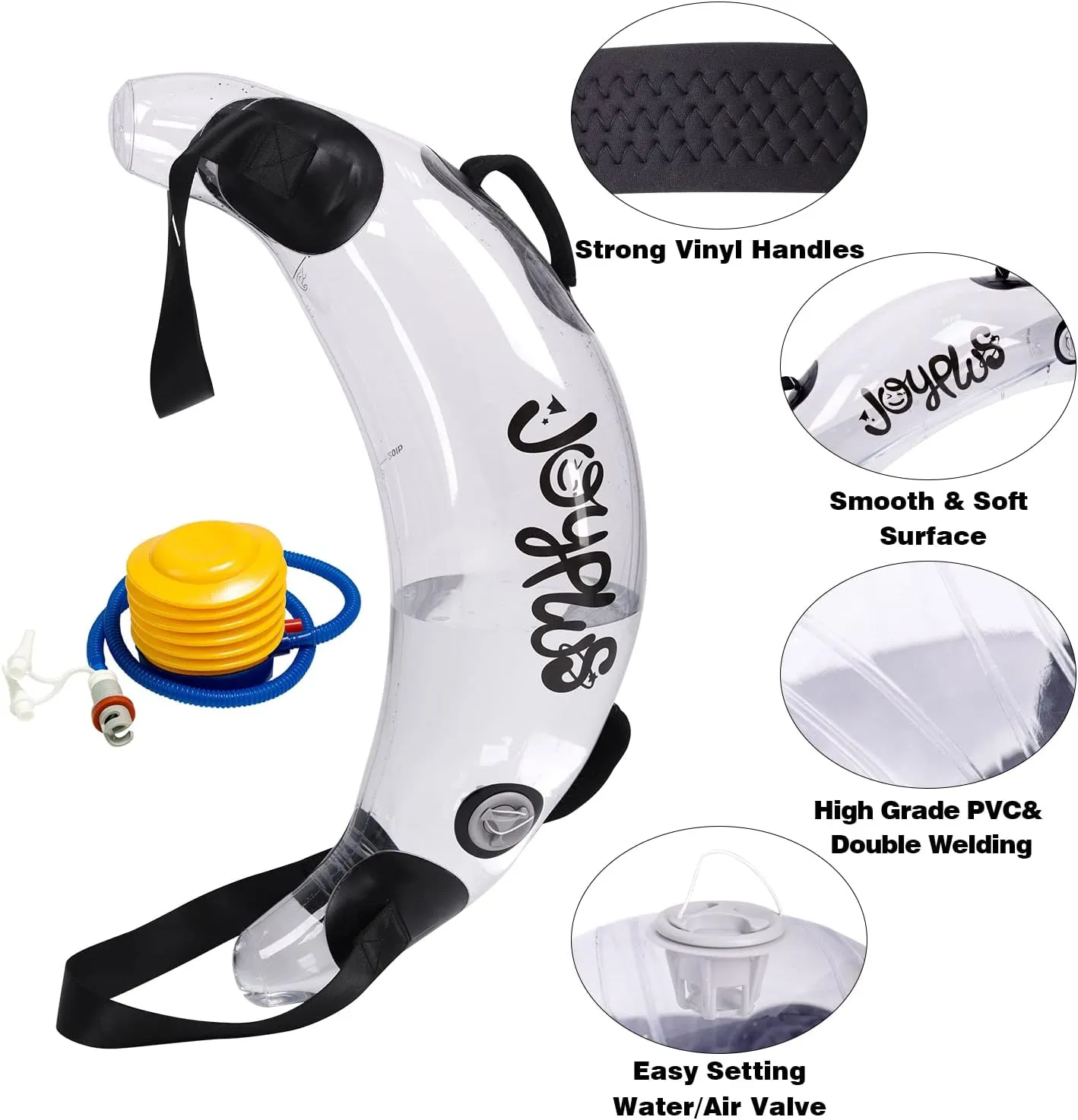 JOYPLUS Aqua Bag Workout, Adjustable Training Bag and Power Bag with Water, Core and Balance Trainer, Portable Stability Fitness &Full Body Exercise Equipment for Weight
