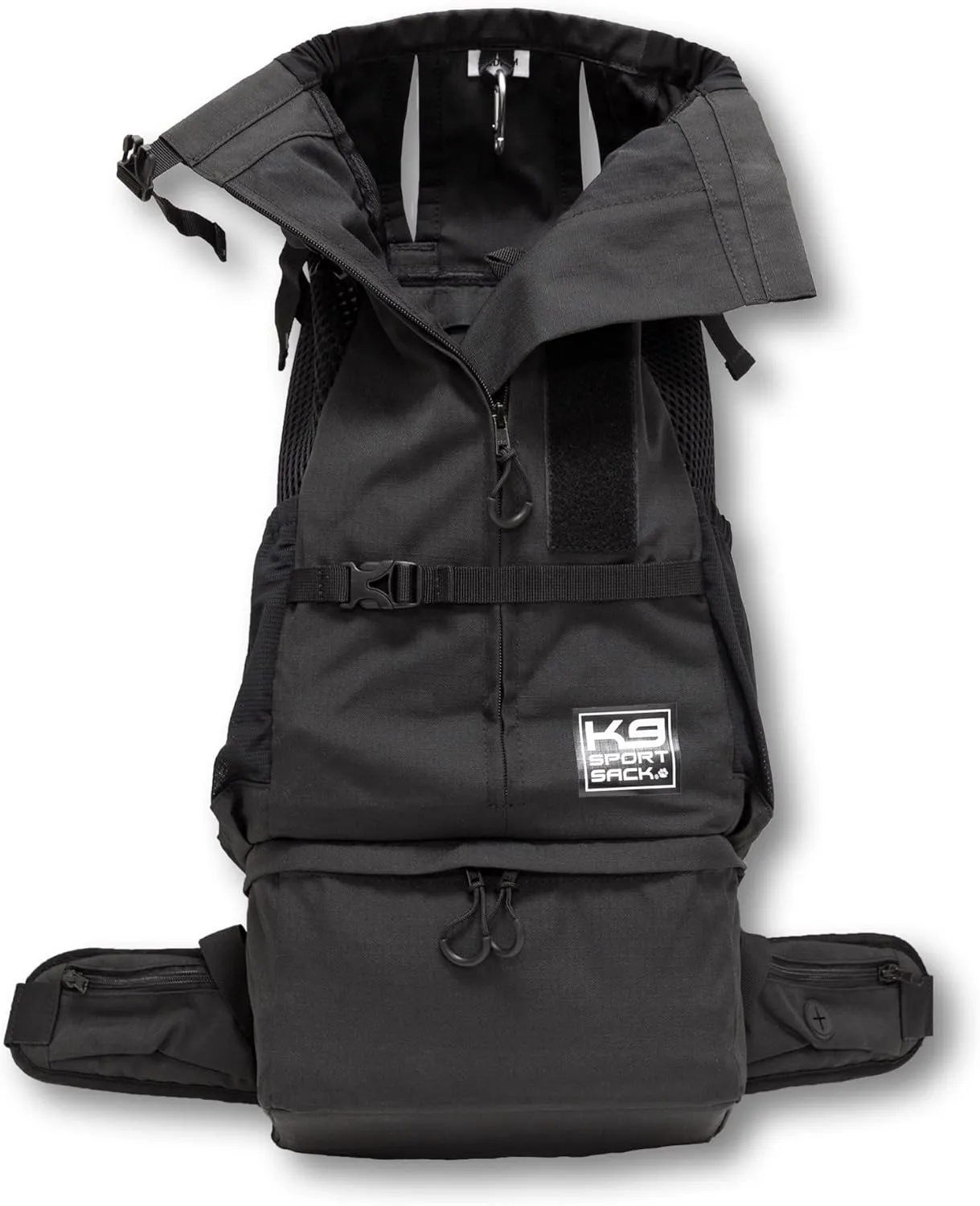 K9 Sport Sack Knavigate | Dog Carrier Dog Backpack for Most Dog Sizes | Front Facing Adjustable Dog Backpack Carrier | Veterinarian Approved (X-Large, Midnight Black)
