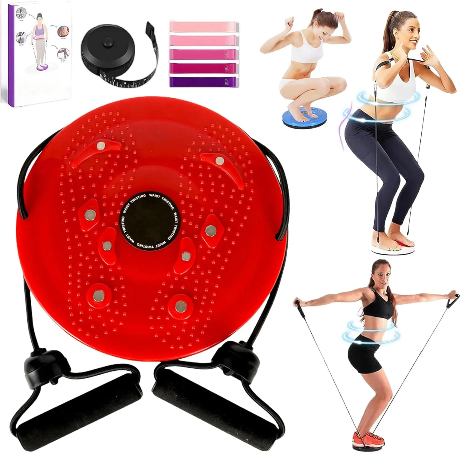 Loovely - Waist Sculptor, 2025 New Lovely Waist Sculptor Twist, Twist Exercise Board 10 Inch, Waist Twister for Exercise, Legs, Buttocks, Hip Exercise, With Handles - Balance Trainer