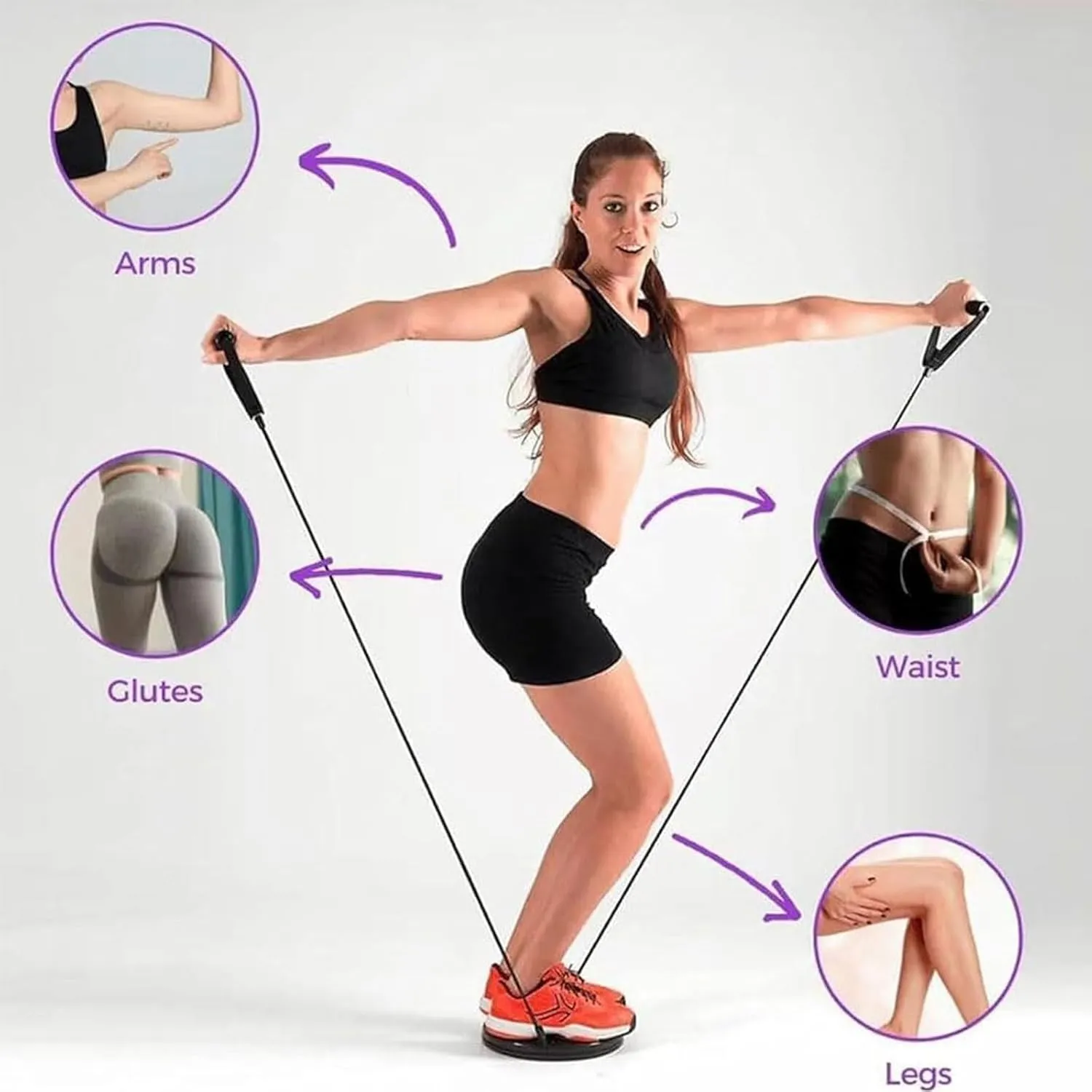 Loovely - Waist Sculptor, 2025 New Lovely Waist Sculptor Twist, Twist Exercise Board 10 Inch, Waist Twister for Exercise, Legs, Buttocks, Hip Exercise, With Handles - Balance Trainer