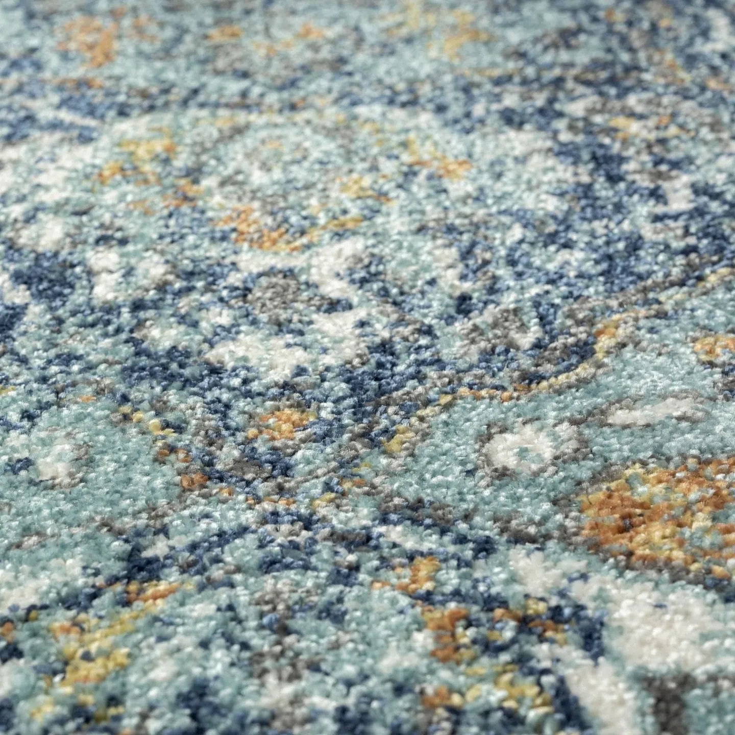 Luxe Weavers 4620 Marine 2x3 Distressed Floral Area Rug
