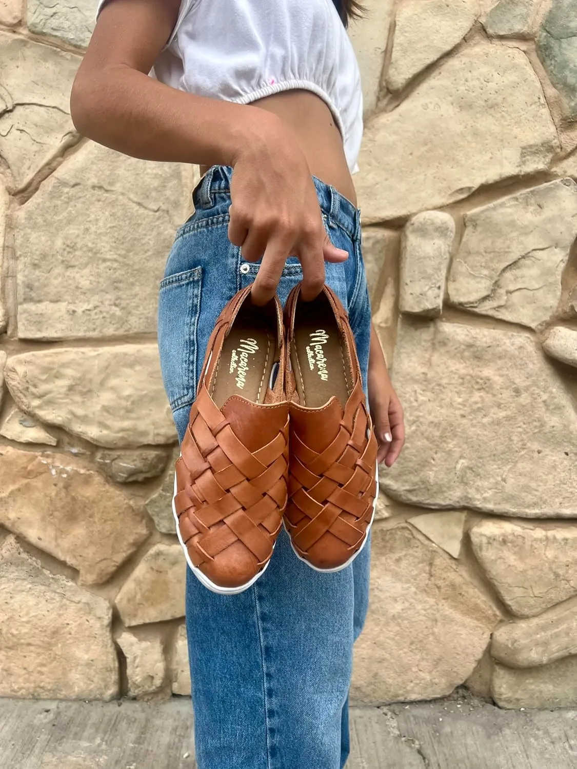 Macarena Collection Sandals women Huarache Sandal Colorful Leather Mexican Style Comfortable skin Model 2215