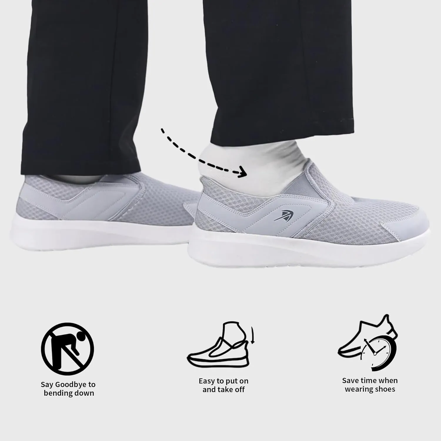 MEHOTO Slip On Loafers | Men's Wide Toe Box Shoes | Zero Drop Sole | Minimalist Sneaker | Comfortable Arch Support Walking Tennis for Plantar Fasciitis Foot Heel Pain Relif Size 7-12
