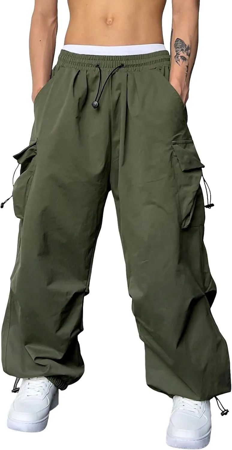 Men's Lightweight Jogging Pant Pull-On Work Joggers Baggy Sports Casual Sweatpants Yoga Long Pants