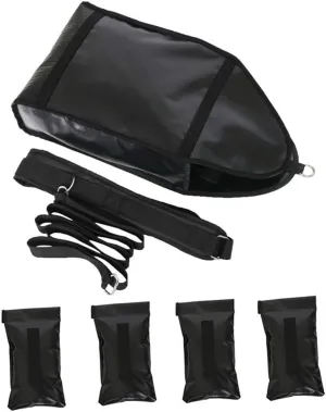 NAIZEA Adjustable Weight Sled Trainer, Sandbag Sled Trainer for Sprinter Speed Training Indoor with 4 Weight Sandbags