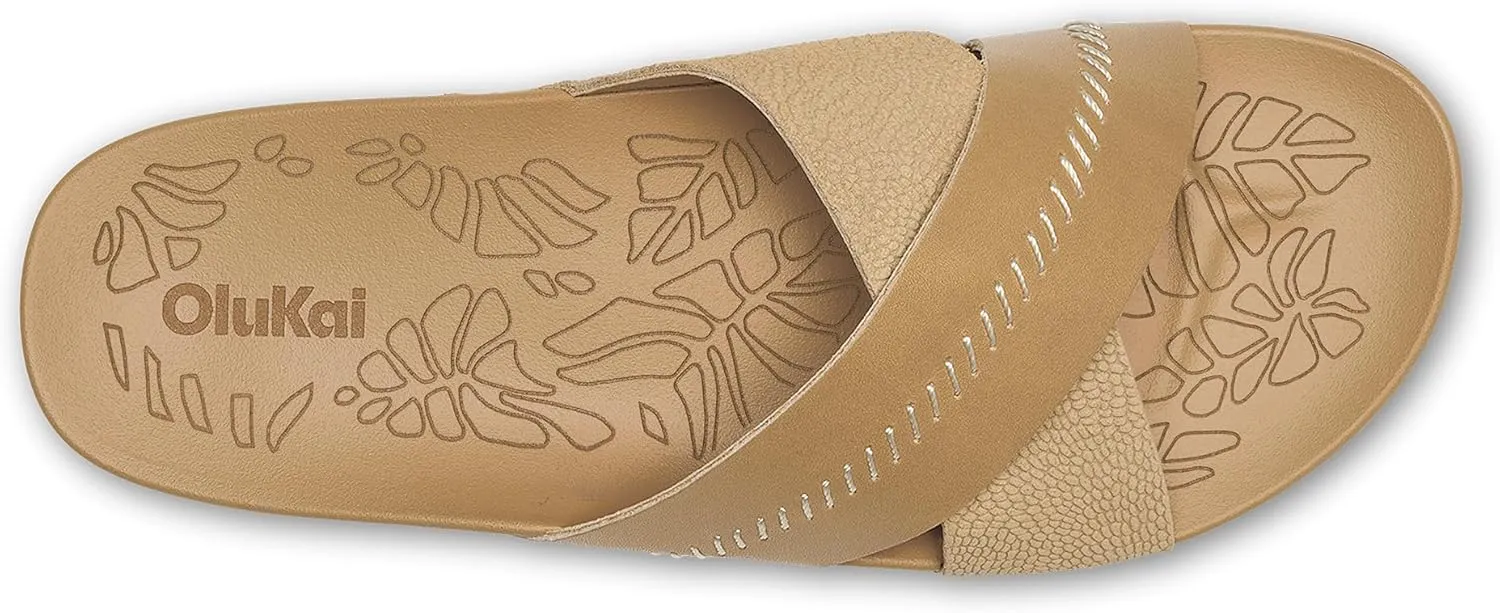 OLUKAI Kipe‘a 'Olu Women's Slide Sandal, Everyday Stylish Shoe, All-Day Wear & Comfortable Fit
