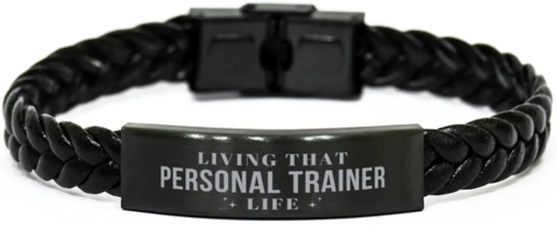 Personal Trainer Braided Bracelet Personal Trainer Student Graduation, Living That Personal Trainer Life Funny, Sarcasm Gifts for Coworkers, Friend Personal Trainer Birthday Idea