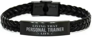Personal Trainer Braided Bracelet Personal Trainer Student Graduation, Living That Personal Trainer Life Funny, Sarcasm Gifts for Coworkers, Friend Personal Trainer Birthday Idea