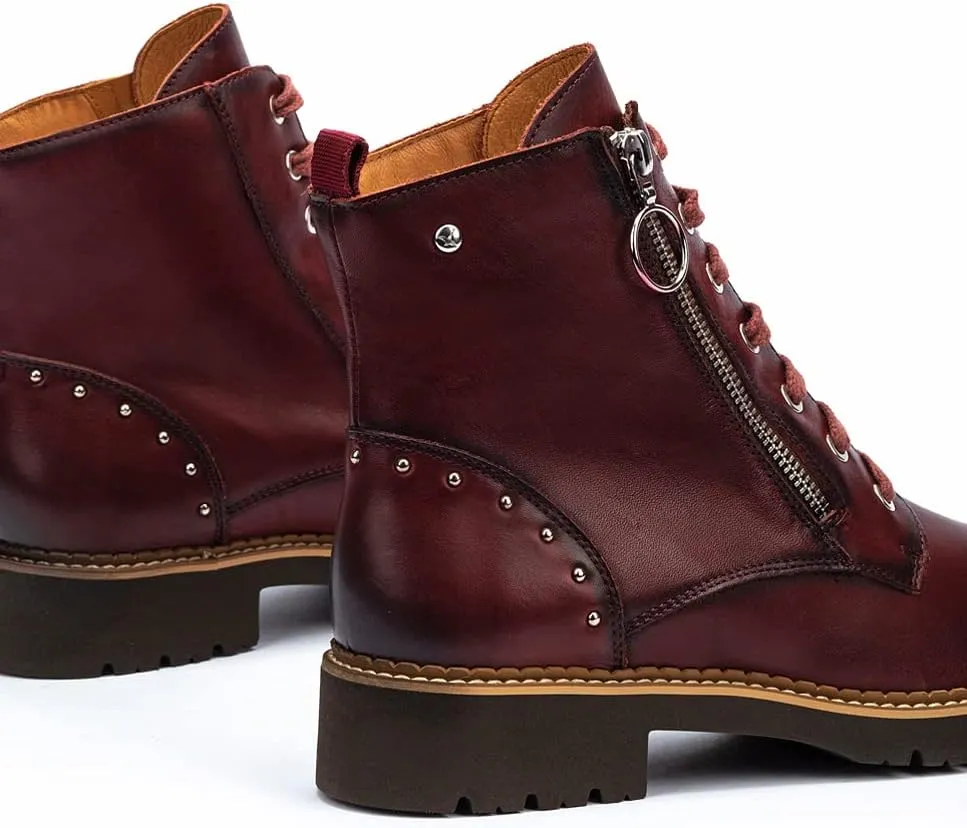 PIKOLINOS Flat Ankle Boots Leather Vicar for Woman