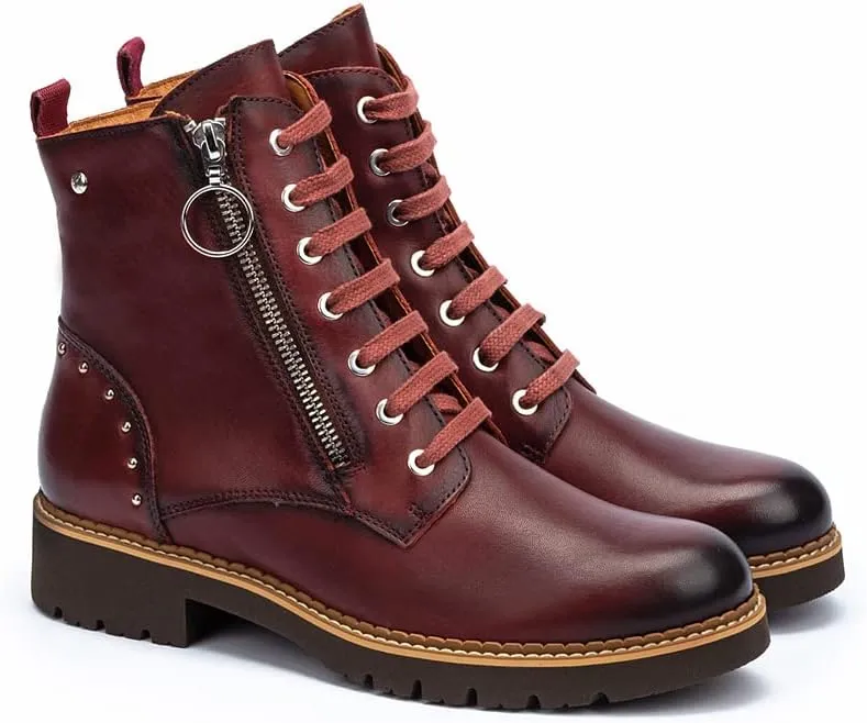 PIKOLINOS Flat Ankle Boots Leather Vicar for Woman