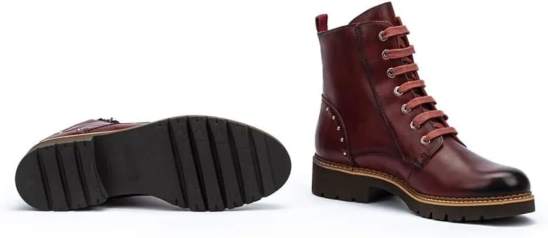 PIKOLINOS Flat Ankle Boots Leather Vicar for Woman