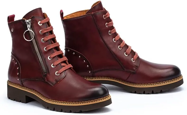 PIKOLINOS Flat Ankle Boots Leather Vicar for Woman