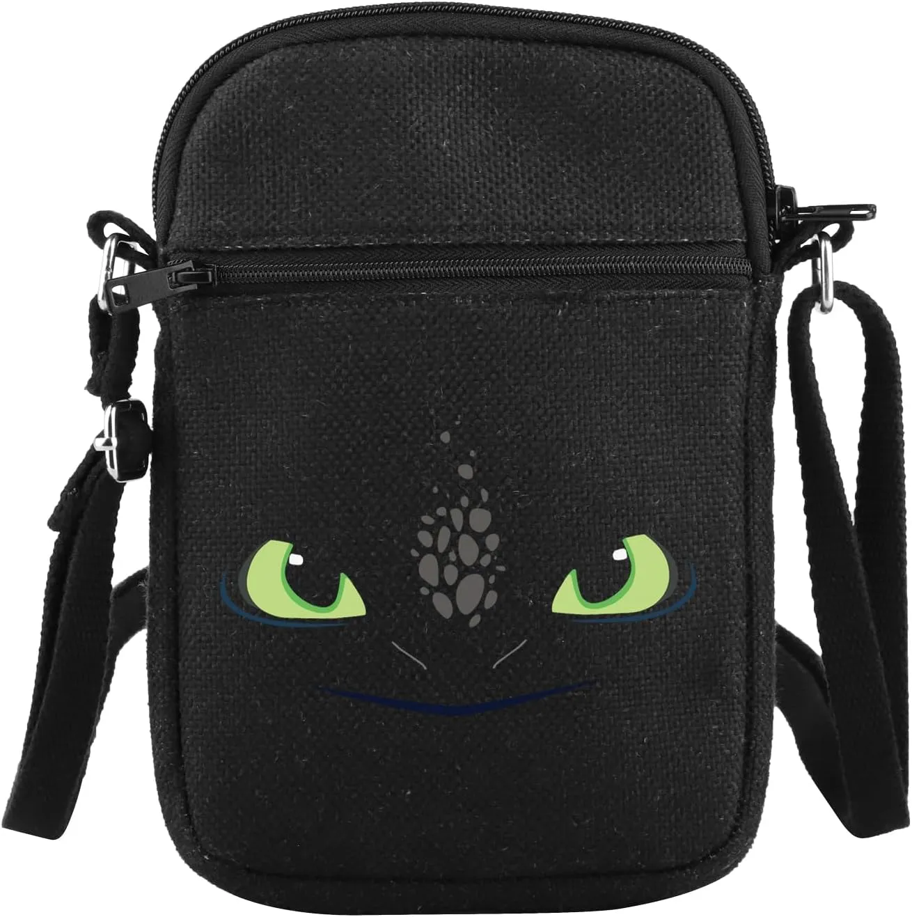 PLITI Dragon Anime Inspired Gift HTTYD Gift Dragon Fans Gift Dragon Trainer Gift Black Dragon Crossbody Bag For Women