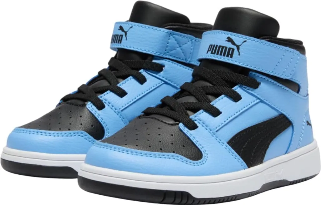 PUMA Unisex-Child Rebound Layup Mid Hook and Loop Shoes Sneaker