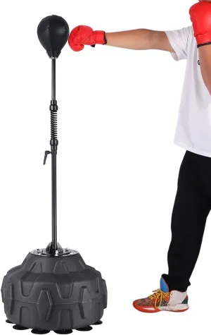Punch Ball Stand Box Trainer - 55.9-71.6-Inches Height Adjustable Boxing Equipment for Home Gym, Fast Reflex Training, and Knockout Workouts - Freestanding Bag Set for Adults, Men