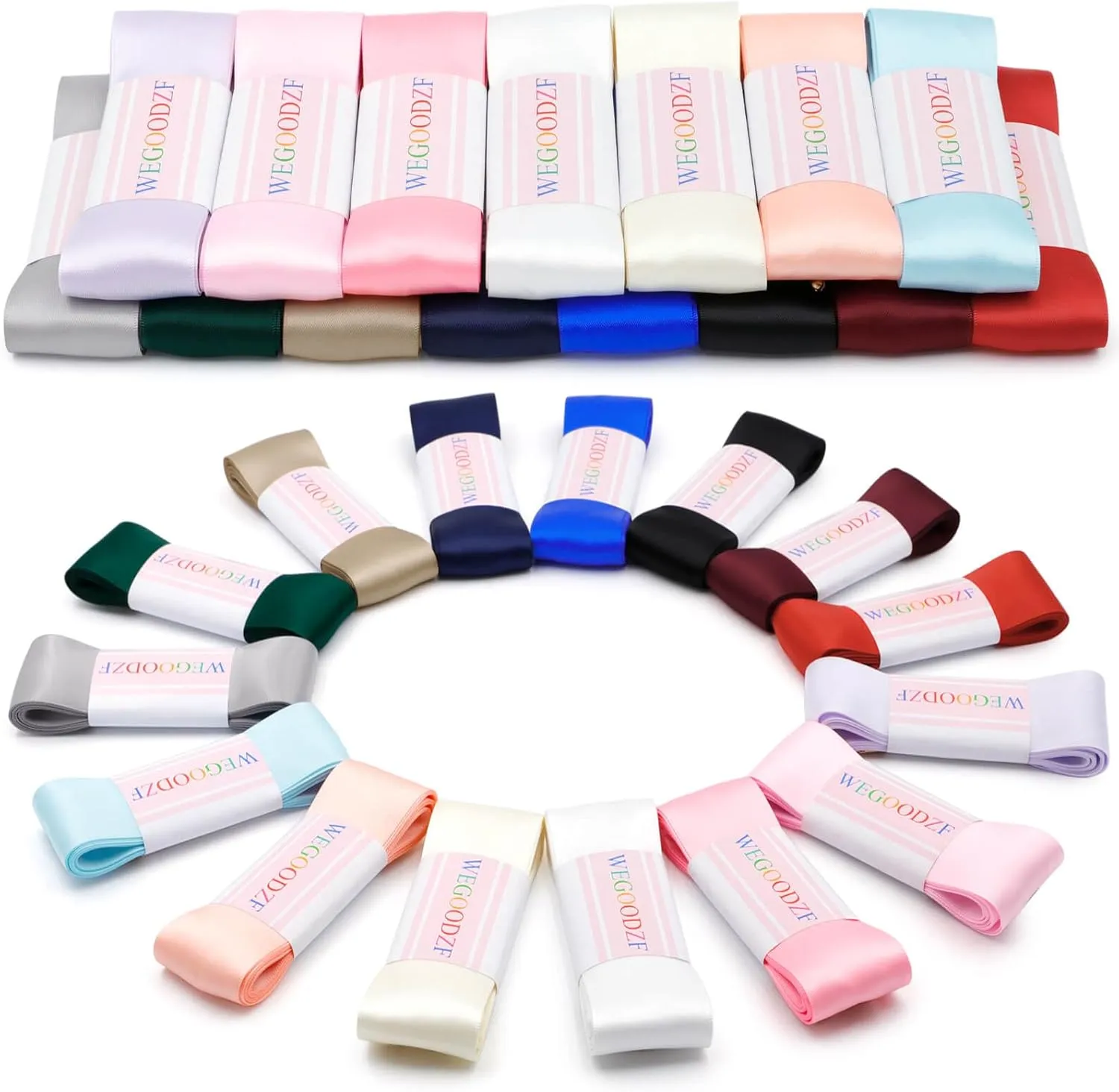 Ribbon Shoe Laces for Women: 3.8CM Wide Flat Satin Silk Shoelaces 2 Pairs