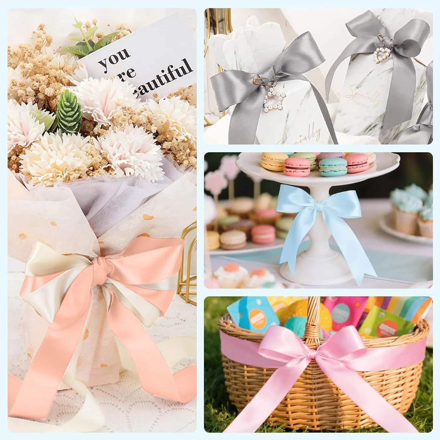 Ribbon Shoe Laces for Women: 3.8CM Wide Flat Satin Silk Shoelaces 2 Pairs