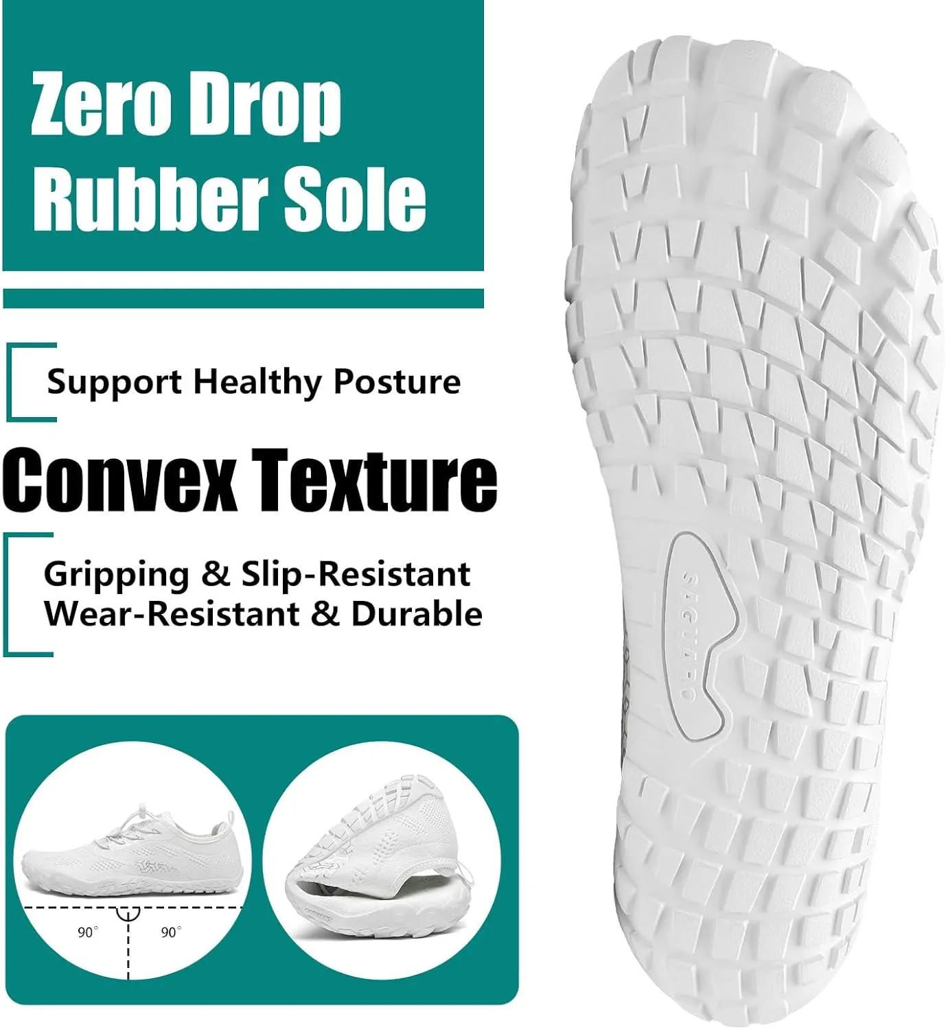 SAGUARO Womens Mens Barefoot Shoes Minimalist Trail Runner Wide Toe Box Zero Drop Outdoor Cross Training Shoe